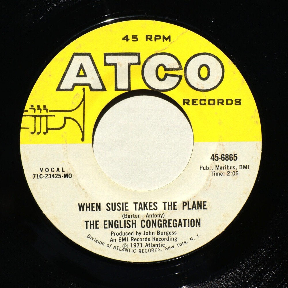 The English Congregation *Softly Whispering I Love You/When Susie* 45 rpm Record